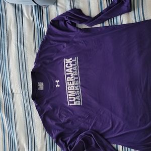 Stephen F Austin Lumberjacks long sleeve UA heat gear shirt